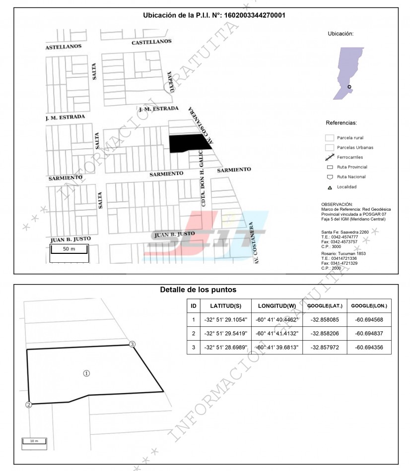 AV. COSTANERA 1343  -  GRANADERO BAIGORRIA